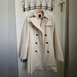 Express Cream Pea Coat